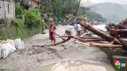 ดินถล่ม-น้ำท่วมหนักในอินเดีย