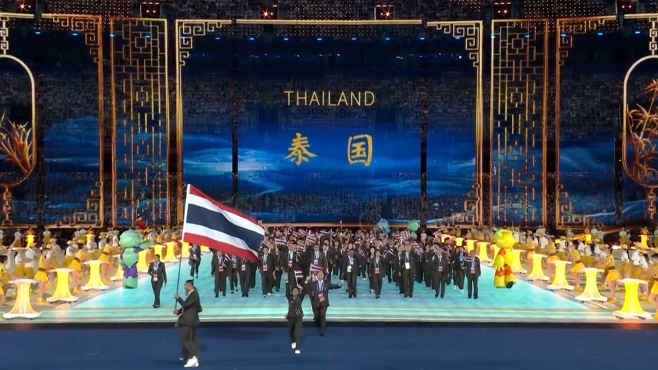 สมเด็จพระเจ้าลูกเธอ เจ้าฟ้าสิริวัณณวรี นารีรัตนราชกัญญา ทรงร่วมงานเลี้ยงรับรองสำหรับผู้แทนระดับสูง และทรงนำคณะนักกีฬาทีมชาติไทย ร่วมพิธีเปิดการแข่งขันกีฬาเอเชียนเกมส์ ครั้งที่ 19 ณ นครหางโจว มณฑลเจ้อเจียง สาธารณรัฐประชาชนจีน