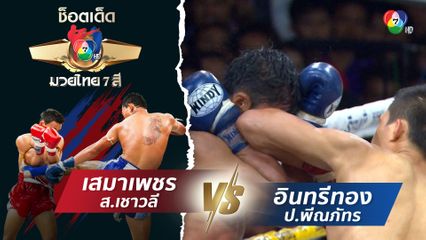 เสมาเพชร ส.เชาวลี vs อินทรีทอง ป.พีณภัทร | ช็อตเด็ดแม่ไม้มวยไทย 7 สี